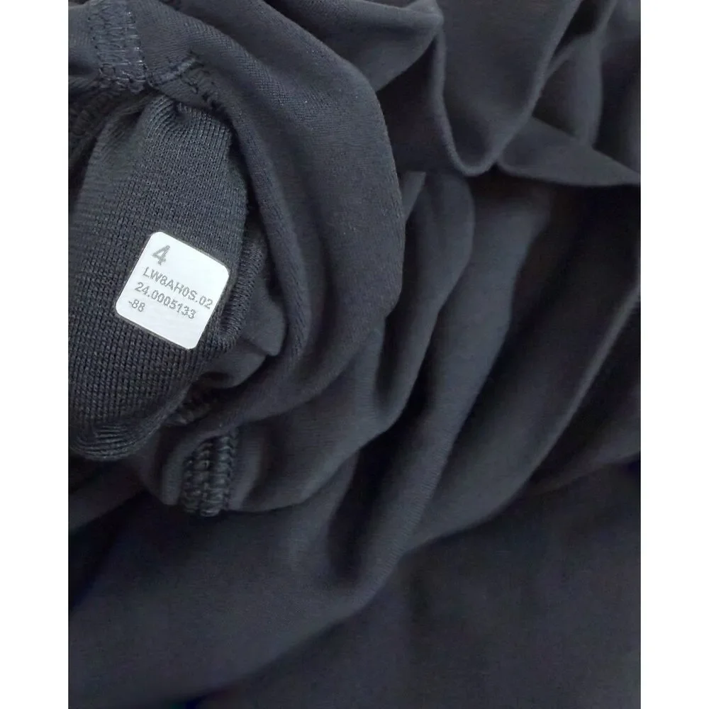 Lululemon Nulu High-Rise Midi Skirt Size 4 Black Back Slit NWT